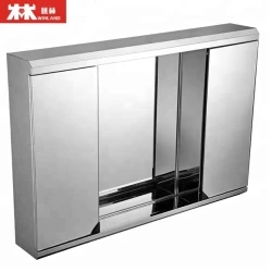Bathroom cabinet with mirror, stainless steel storage cabinet, vanity cabinet