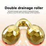 beauty bar 24k golden pulse facial 3d roller face massager vibrator