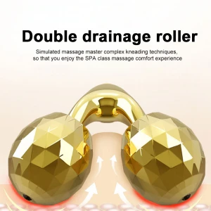 beauty bar 24k golden pulse facial 3d roller face massager vibrator