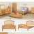 Import Bedroom designs furniture double size white color ash wooden bed from Vietnam