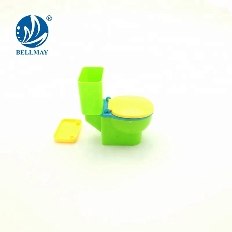Bemay Toy Nnovelty Product Plastic Promotional Gift Kids Mini Toilet Toy With Sticker
