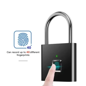 Best Price Smart Fingerprint Padlock USB Charging Portable Keyless Security Padlock