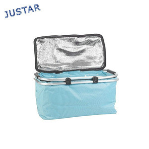 Best Promotional Item Durable Polyester Fabric Outdoor Purpose Low Cost Cheap Picnic Cooler Basket Bag