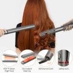 Bestoper professional ceramic flat Iron steam fast electric custom styler salon Ionic 2in1twist straighter  hair straightener