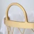 Import Big size gold clothes laundry hamper basket with wheels from China