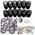 Import Black circle luxury non hot fix glass crystal 3D rhinestone nail art for manicure diy decoration from China