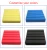 Import Black fire retardant soundproofing tiles high density music recording studio foam polyester soundproof acoustic foam panels from China