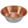 Black pedicure copper bowl