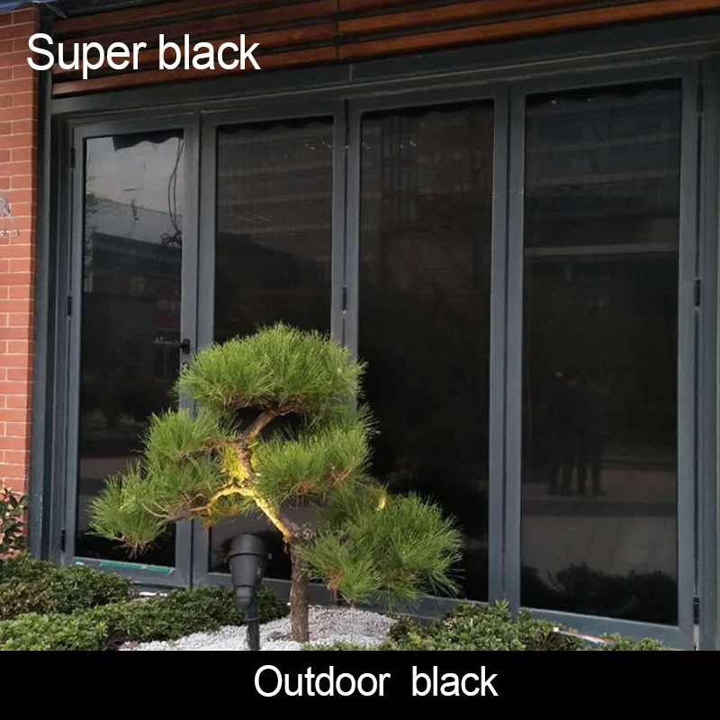 Black static window film keep light out of room building window film