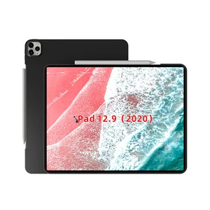 Black TPU Rubber Cover 12.9 inch 11 inch Tablet Back Protective Case for iPad Pro 2020