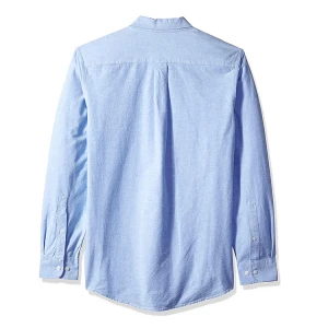 Blue Casual Regular fit 100% Cotton Men  Oxford Shirt