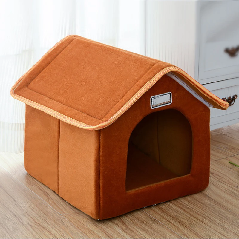 Blue Removable Folding  Design Luxury Indoor Dog And Cat Pet House