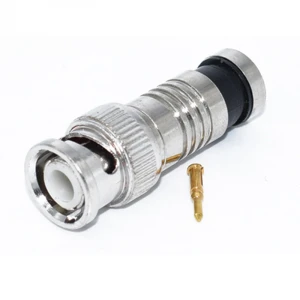 BNC security system BNC Connector Compression Connector Jack for Coaxial RG59 RG58 RG60 Cable CCTV Camera Accessories