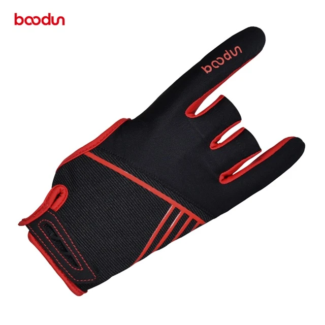 boodun high quality free sample bowling two fingers PU sports gloves