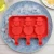 Import BPA Free Wholesale Different Shapes 3 Cavities Silicone Ice Pop with Lid Popsicle Mold with Sticks Ice Cream Mold Silicone from China