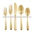Import Brass Cutlery Flatware dinner Eating Utensils cutlery Serving Forks Spoons Knives Dessert Forks spoon set from India