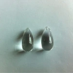 Briolette Cut Natural Rock Crystal Gemstones 15mm*7.5mm