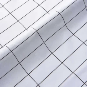 Brushed Microfiber Black White Grid Bedsheet Fabric Duvet Cover Material