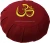 Import Buckwheat or Cotton Filled Customized Embroidered Meditation Cushion Zafu from India