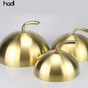 Buffet accessories stainless steel dome dish plate food cover silver food cover , gold stainless dish cover