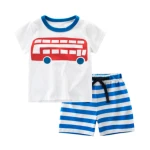 c10378a children clothing set boys t-shirt and shorts