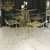 Import Cafe Bistro Wire Cocktail Gold Plated High Bar Table from China