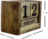 Calendarios De Adviento  Personal Desktop Organizers Block Set Wooden Home And Office Decor Perpetual 2020 Table Calendar