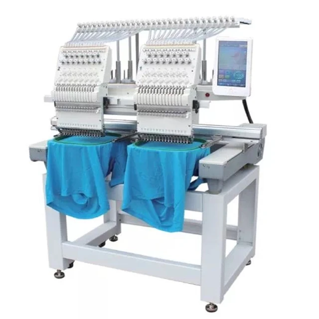 Cap and Tubular Embroidery Machine High speed for T-shirt and ready garments ,High quality multiple function