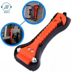 Car Safety Hammer Life Saving Escape Emergency Hammer Seat Belt Cutter Window Glass Breaker Car Rescue Red Hammer