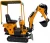 Import CE EPA China Hydraulic excavator mini excavators small crawler digger 0.8 ton cheap price for sale Factory supplier from China