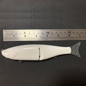 Cheap 7inch/60g 17.5cm 2 segmented  unpainted lure blank glide bait custom color fishing lure