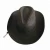 Import Cheap black brown real genuine leather cowboy hat from China
