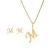 Import Cheap Custom Gift 18k Gold Initial 26 Alphabet Name Pendant Stainless Steel Necklace Earring Jewelry Set from China
