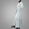 Cheap Ethnic Region Women Jilbab Kimono Cardigan Simple Morocco Style Dubai Open Abaya Newest Flare Sleeve Muslim Dress
