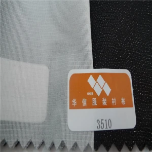 Cheap Garment Fabric Rolls Raw Material Polyester Grey Fusible Interlining