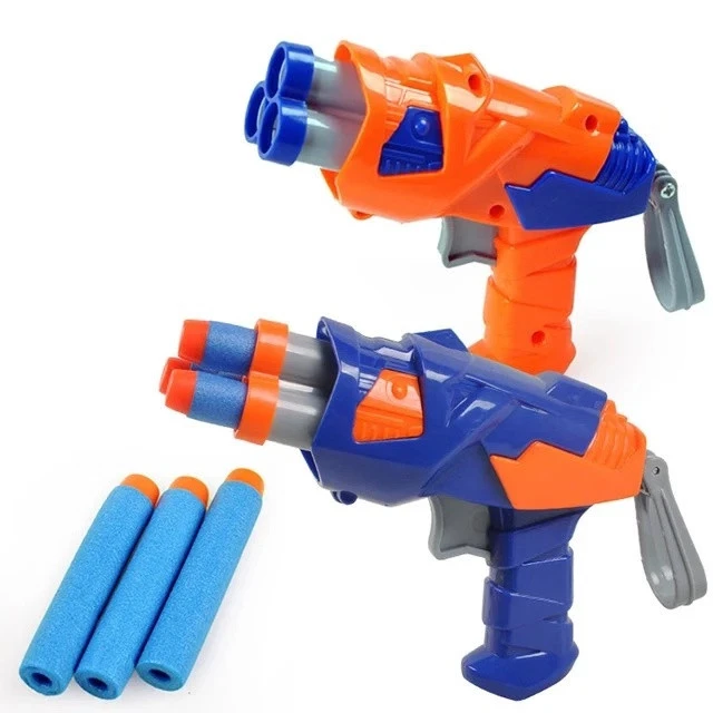 Cheap price children safety dart gun toy with EVA soft bullet toy gun for kids