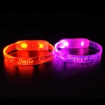 Cheap Price Event Party Supplies Blinking LED Wristband Light Glow LED Bracelet