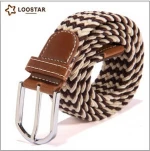Cheap Price Multi Colors Mens Fabric Braided Stretch Elastic Belt