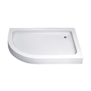 Cheap square white acrylic shower tray