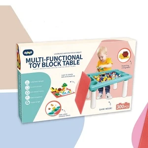 Children DIY kindergarten educational plastic toys Building Block Table set for kids