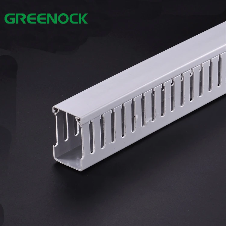 China Factory Custom Hot Sale All Sizes Slotted Small plastic Cable Trunking