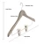 Import China gold factory sell high quality garment flat hanger with clips parts for drying the clothes from China