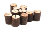 China gold supplier Natural Color Wood Table Number Card Place Holder
