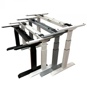 China height adjustable standing desk L shaped 120 degree sit stand electric workstation