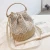 Import China ladies lace flowers sweet design reusable drawstring straw bag handbags for women from China