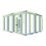 China Manufacturer 25mm Steel Wall Sandwich Panel in Cold Room