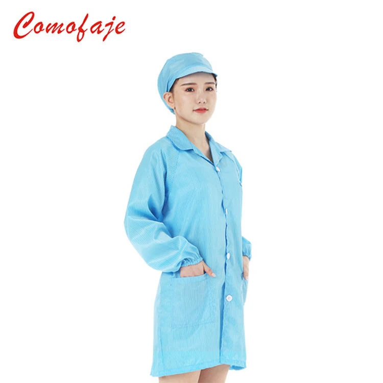 China supplier ESD Cleanroom Garment Safety Protective Clothing for Clean Room in 2019