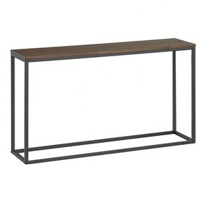 Chinese hallway corner living room long metal wood console table with modern design