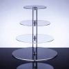 Chinese Supplier Cabinet Cakes Donuts Cupcakes Pastries 4 Tier Wonderful Acrylic Cupcake Stand Cake