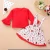 Christmas red  Ready to Ship 2 years girls clothes Lovely casual kids dresses for girls clothes Wholesale girl skirt